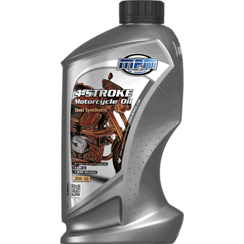 MPM 4-Stroke Motorcycle Oil Semi Synthetic 20W50 1L