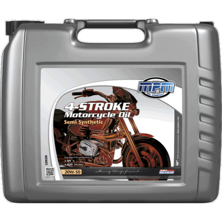 MPM 4-Stroke Motorcycle Oil Semi Synthetic 20W50 20L