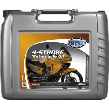 MPM 4-Stroke Motorcycle Oil Semi Synthetic 15W50 20L