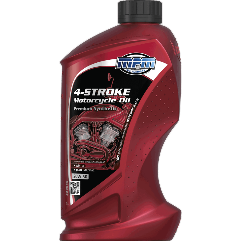 MPM 4-Stroke Motorcycle Oil Premium Synthetic 20W50 1L