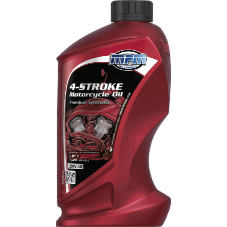 MPM 4-Stroke Motorcycle Oil Premium Synthetic 20W50 1L