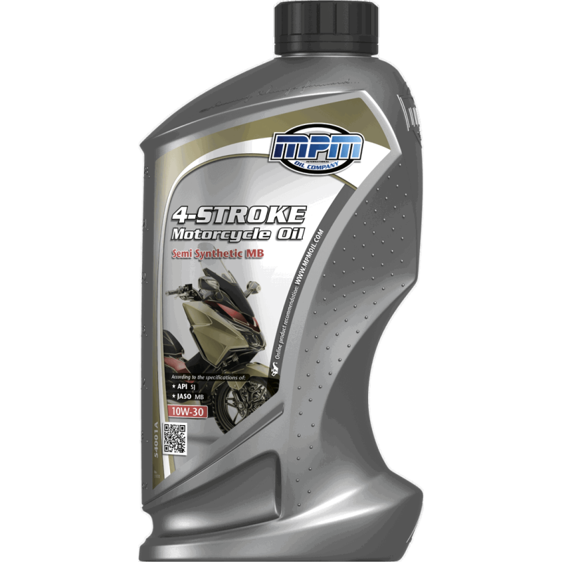 MPM 4-Stroke Motorcycle Oil Semi Synthetic MB 10W30 1L