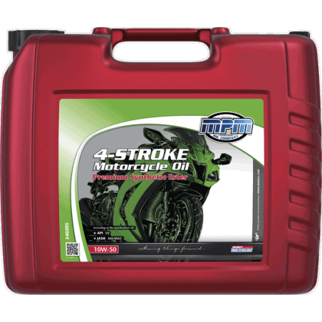 MPM 4-Stroke Motorcycle Oil Premium Synthetic Ester 10W50 20L