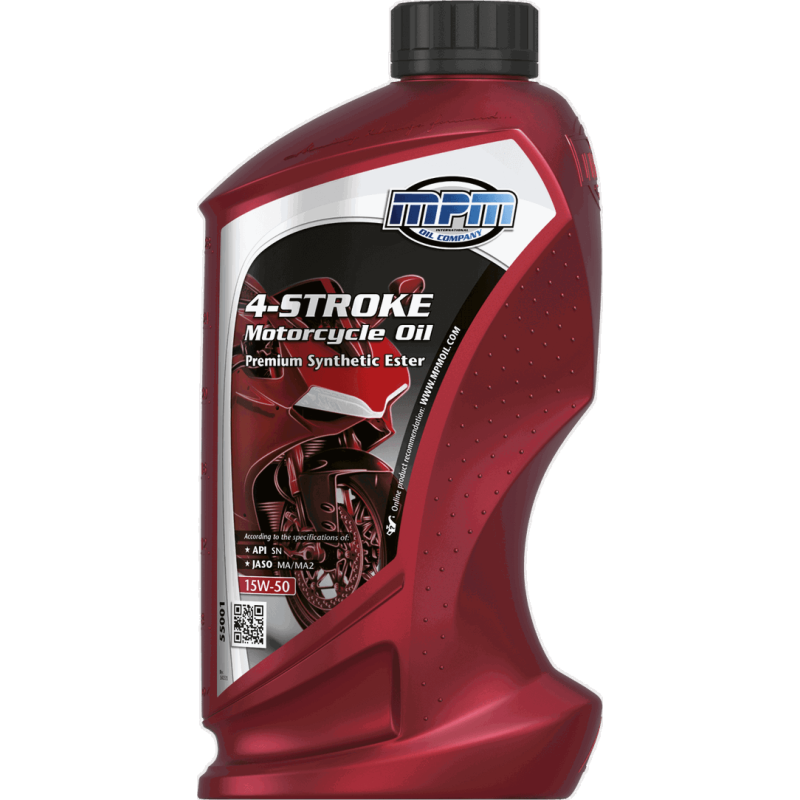 MPM 4-Stroke Motorcycle Oil Premium Synthetic Ester 15W50 1L