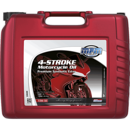 MPM 4-Stroke Motorcycle Oil Premium Synthetic Ester 15W50 20L