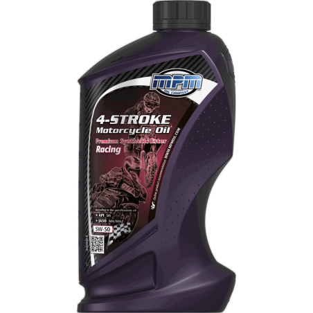 MPM 4-Stroke Motorcycle Oil Premium Synthetic Ester Racing 5W50 1L