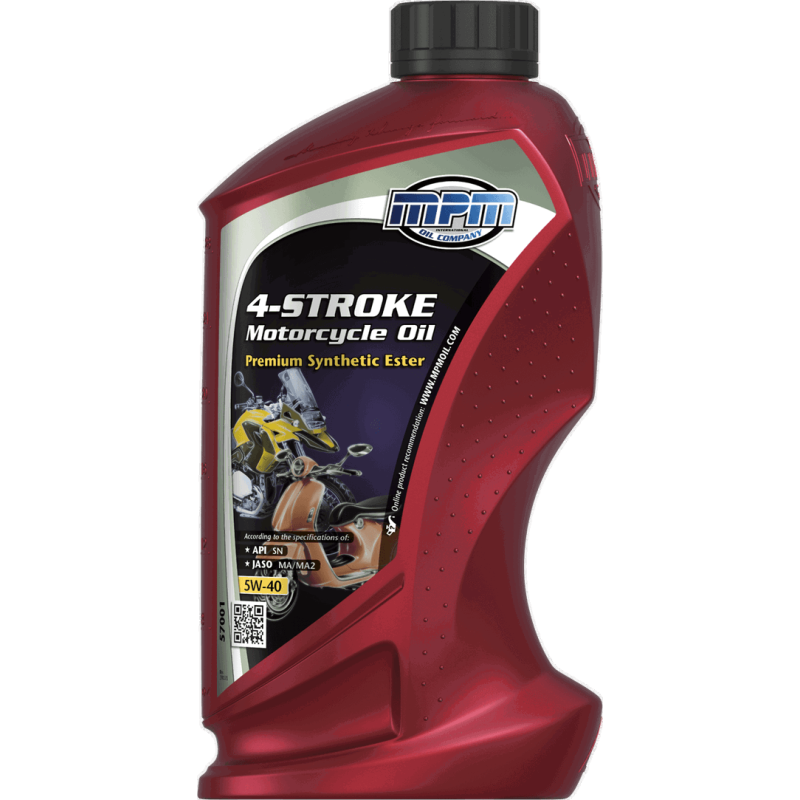 MPM 4-Stroke Motorcycle Oil Premium Synthetic Ester 5W40 1L