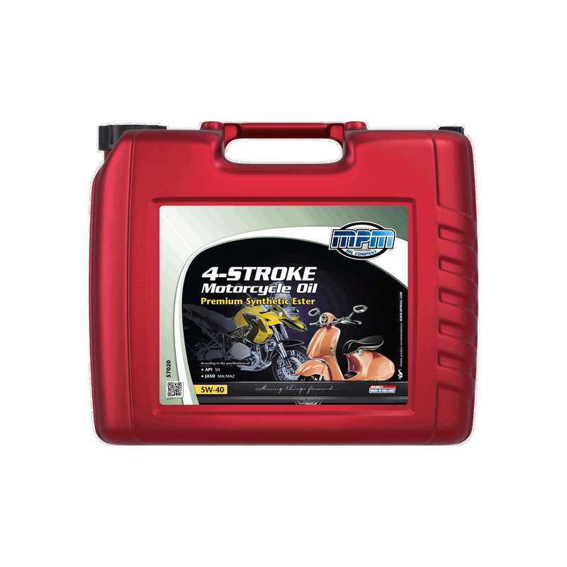 MPM 4-Stroke Motorcycle Oil Premium Synthetic Ester 5W40 20L