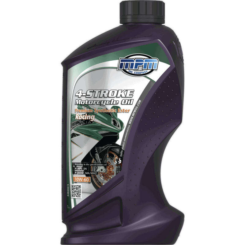 MPM 4-Stroke Motorcycle Oil Premium Synthetic Ester Racing 10W60 1L