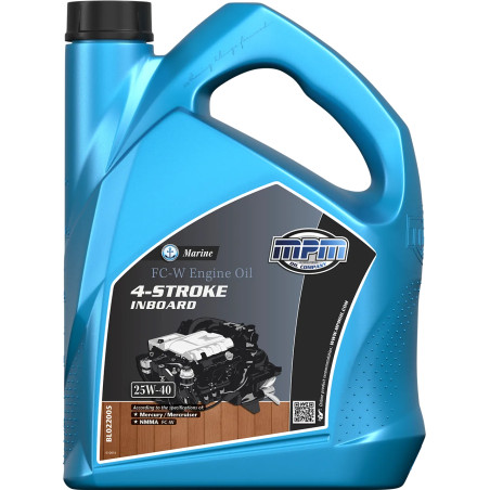 MPM Marine FC-W Engine Oil 4-Stroke Inboard 25W40 5L