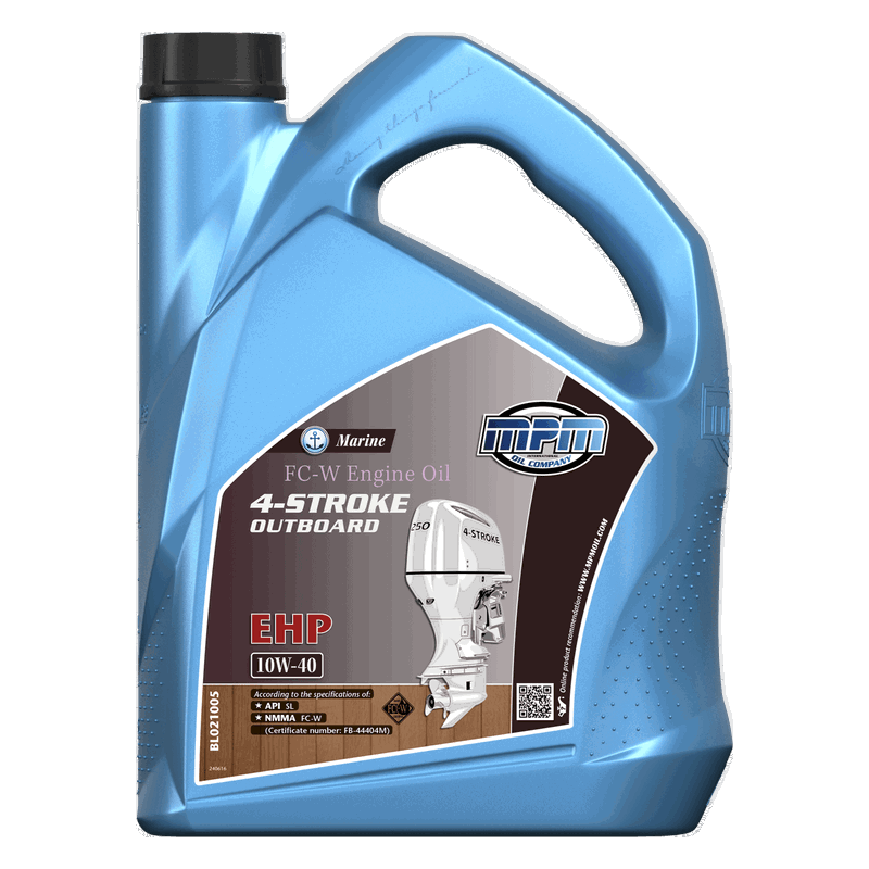 MPM Marine FC-W Engine Oil 4-Stroke Outboard EHP 10W40 5L