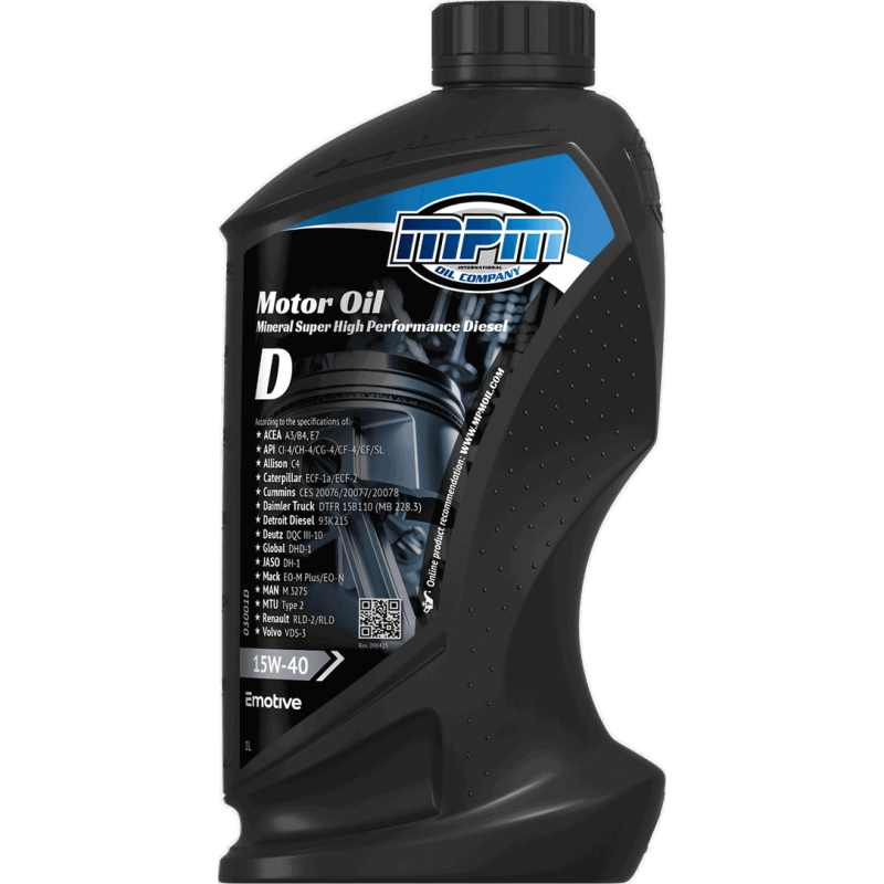 MPM Motor Oil Super High Performance D 15W40 1L