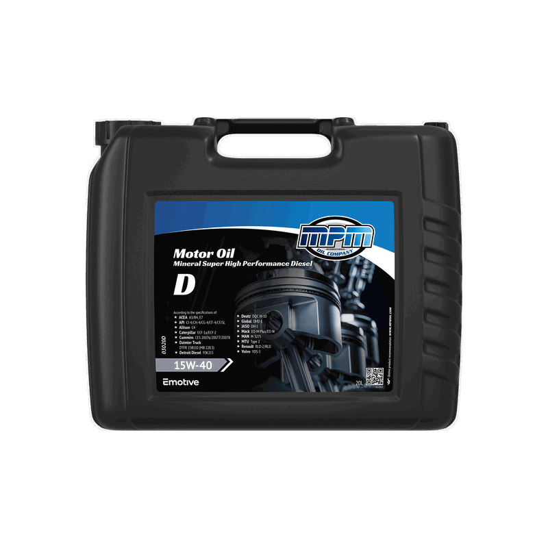 MPM Motor Oil Super High Performance D 15W40 20L