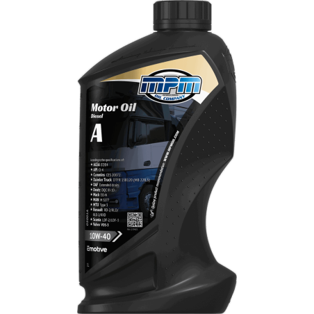 MPM Motor Oil Premium Synthetic Diesel A 10W40 1L