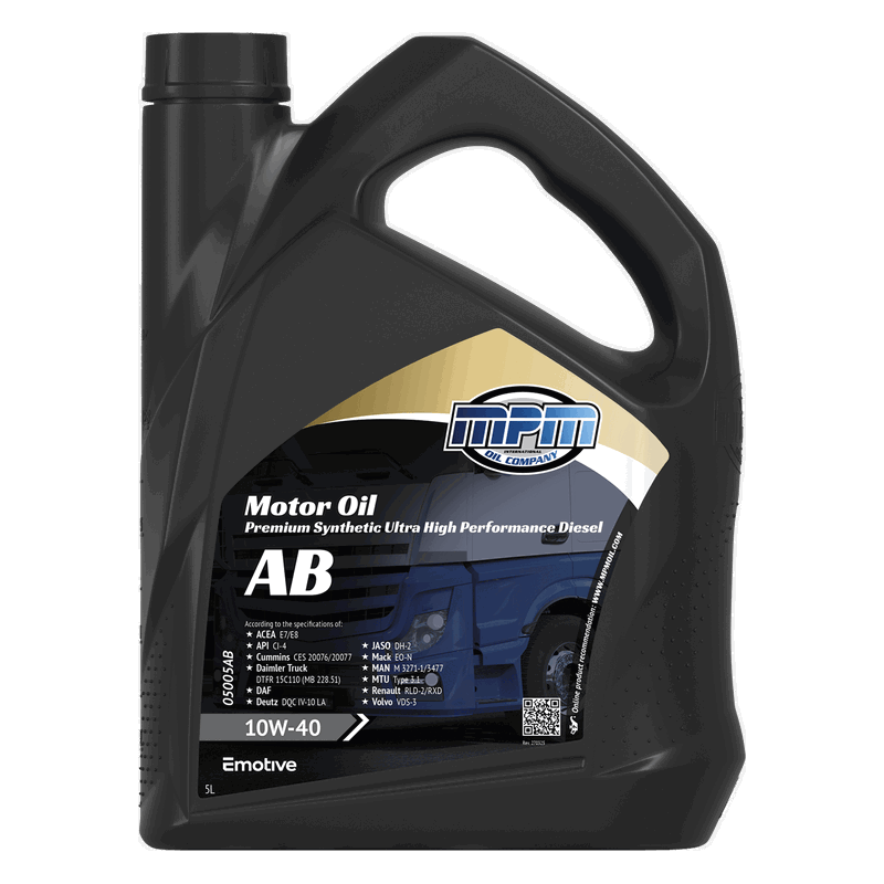 MPM Motor Oil Premium Synthetic UHPD AB 10W40 5L