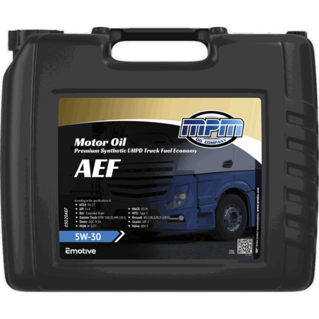 MPM Motor Oil Premium Synthetic UHPD Fuel Economy AEF 5W30 20L