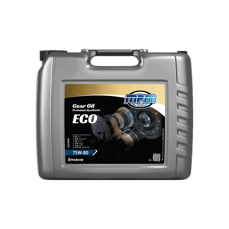 MPM Gearbox Oil Premium Synthetic ECO 75W80 20L