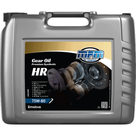 MPM Gearbox Oil Premium Synthetic HR 75W80 20L