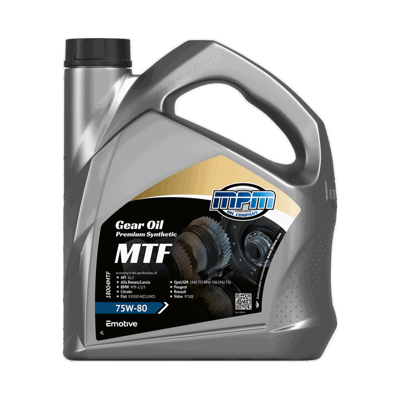 MPM Gearbox Oil Premium Synthetic MTF 75W80 4L