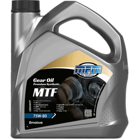 MPM Gearbox Oil Premium Synthetic MTF 75W80 4L