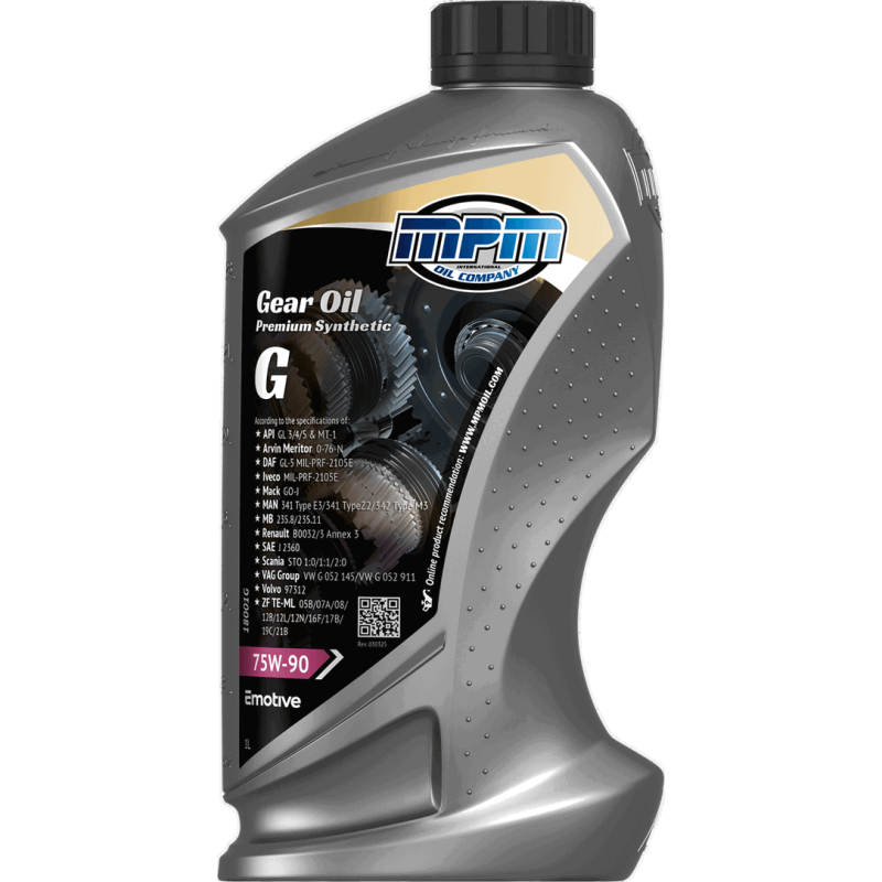 MPM Gearbox Oil Premium Synthetic G 75W-90 1L