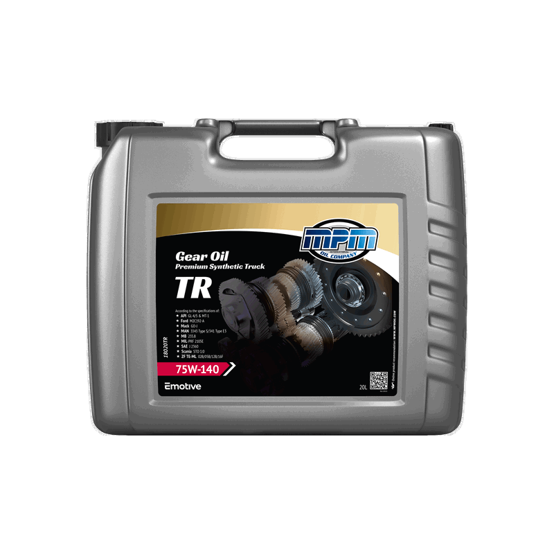 MPM Gear Oil Premium Synthetic Truck TR 75W140 20L