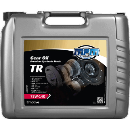 MPM Gear Oil Premium Synthetic Truck TR 75W140 20L