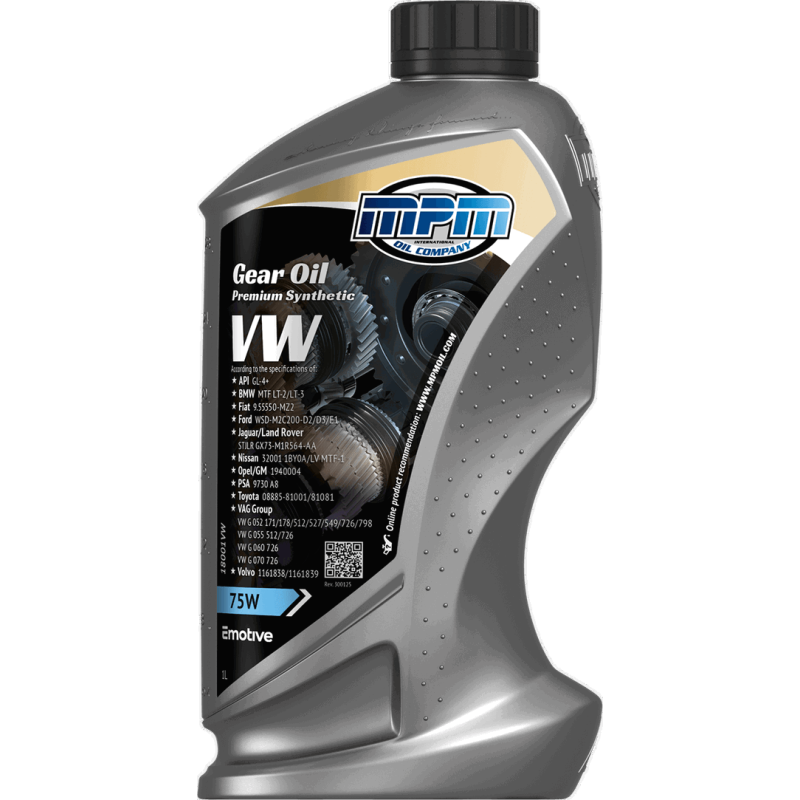 MPM Gearbox Oil Premium Synthetic VW 75W 1L