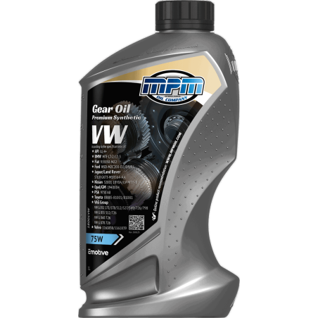 MPM Gearbox Oil Premium Synthetic VW 75W 1L