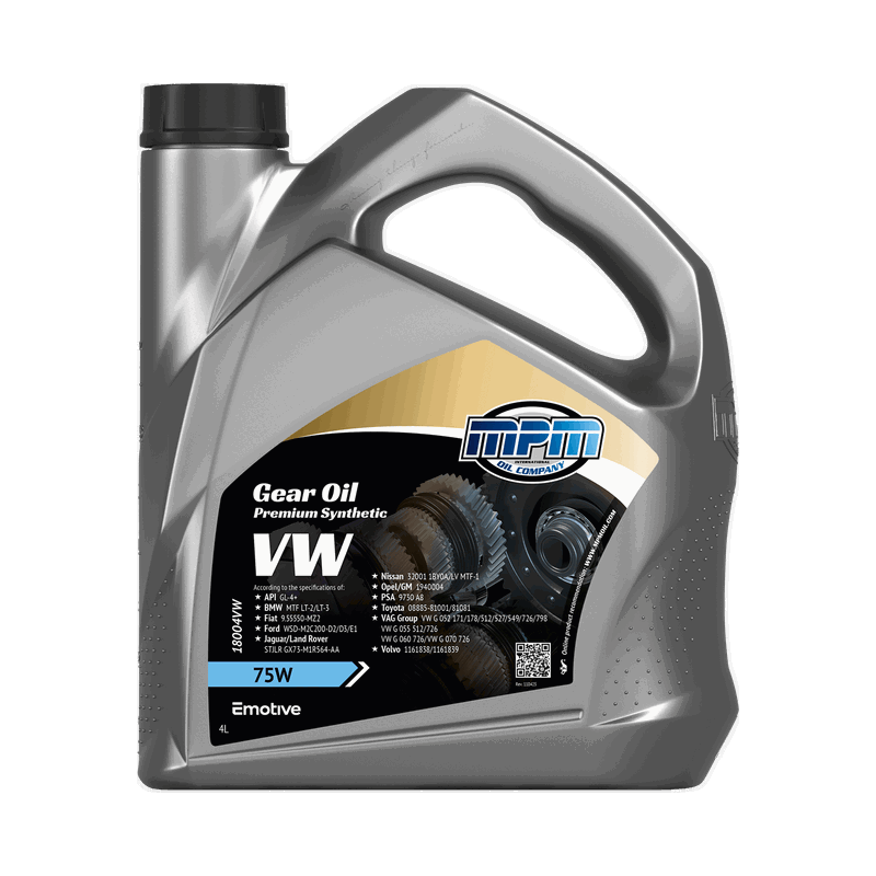 MPM Gearbox Oil Premium Synthetic VW 75W 4L
