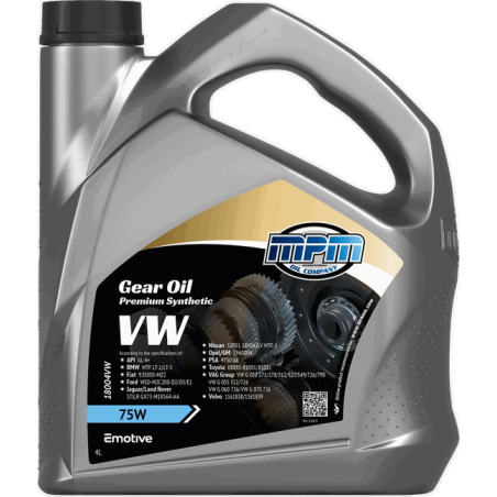 MPM Gearbox Oil Premium Synthetic VW 75W 4L