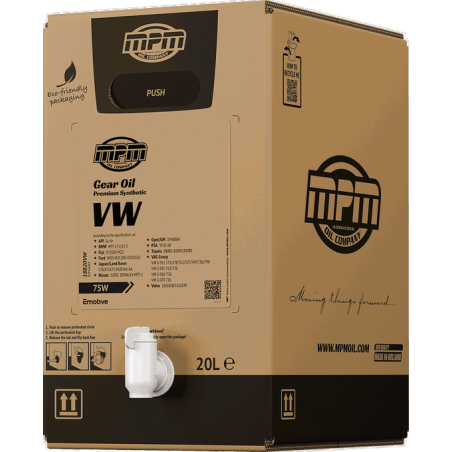 MPM Gearbox Oil Premium Synthetic VW 75W 20L