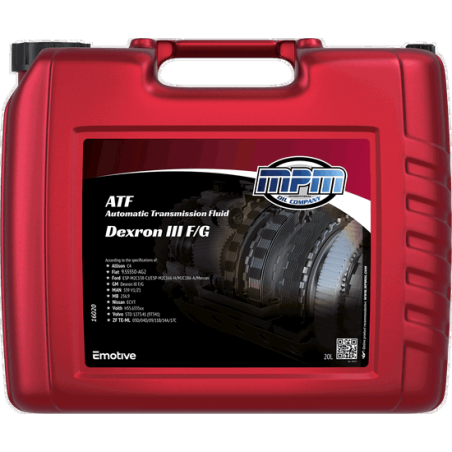 MPM ATF Automatic Transmission Fluid Dexron III F/G 20L