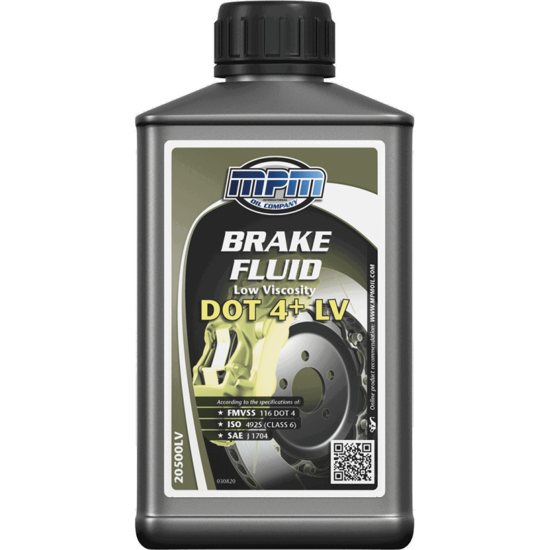 MPM Brake Fluid Low Viscosity DOT 4+ LV 0.5L