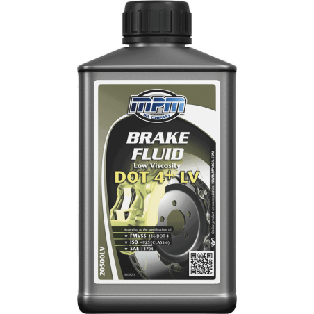 MPM Brake Fluid Low Viscosity DOT 4+ LV 0.5L