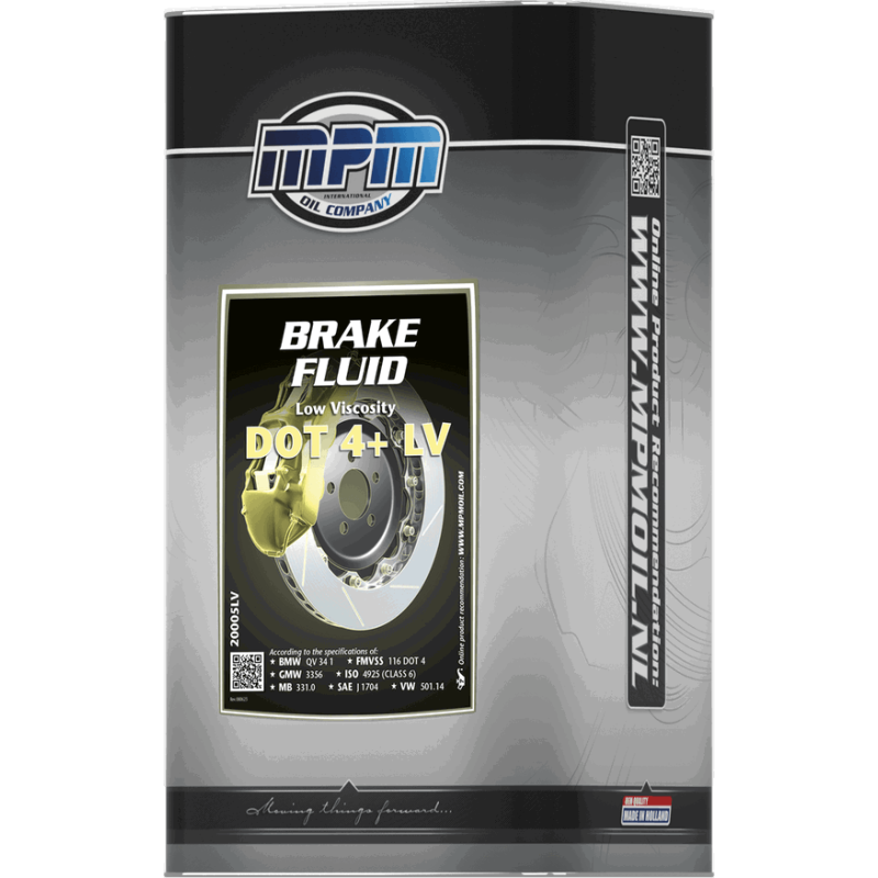 MPM Brake Fluid Low Viscosity DOT 4+ LV 5L