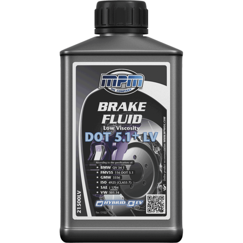 MPM Brake Fluid Low Viscosity DOT 5.1+ LV 0.5L