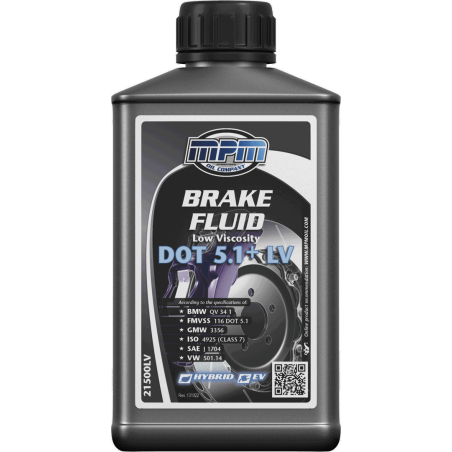 MPM Brake Fluid Low Viscosity DOT 5.1+ LV 0.5L