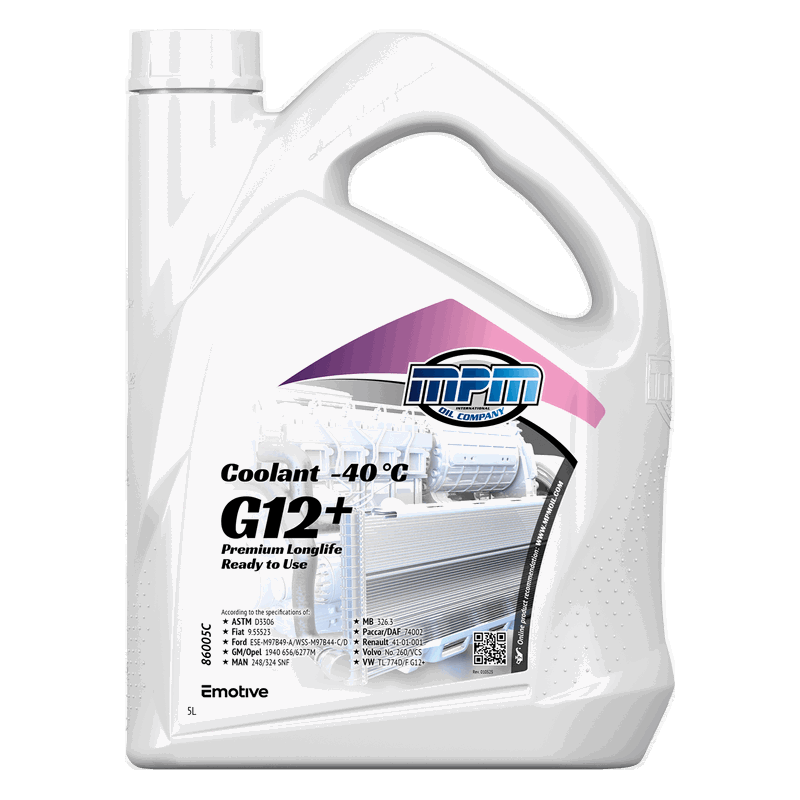 MPM Coolant Premium Longlife -40°C G12+ Ready to Use 5L