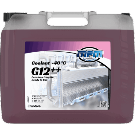 MPM Coolant Premium Longlife -40°C G12++ Ready to Use 20L