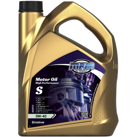 MPM Motor Oil High Performance S 0W40 5L