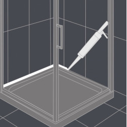 K2 SILO SANITARY SILICONE GREY SANITAARSILIKOON HALL 300ML/PADRUN