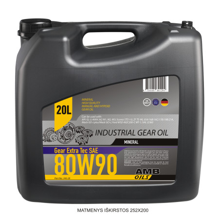 AMB Oils Gear ExtraTec SAE 80W90 20L