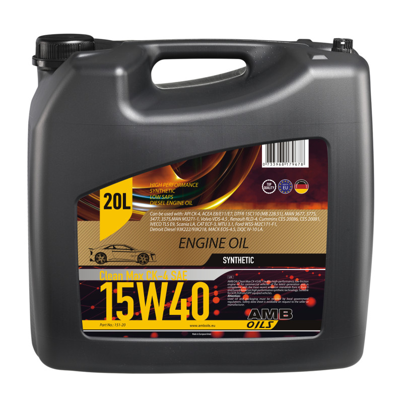 AMB Oils Clean Max SAE 15W40 20L