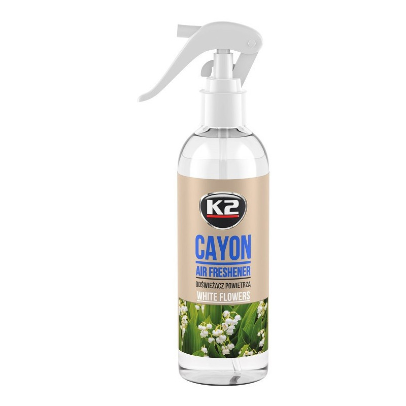 K2 CAYON WHITE FLOWERS ÕHUVÄRSKENDAJA 250ML/PIHUSTI
