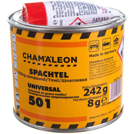 501 Polüesterpahtel 250g+kõvendi hall