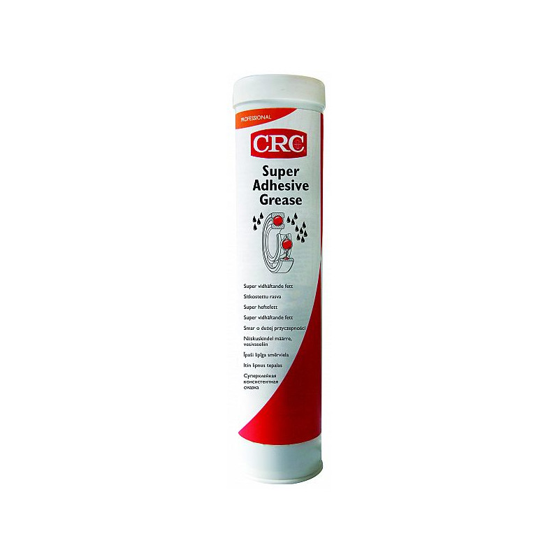 CRC SUPER ADHESIVE GREASE NLGI-2 VESIVASELIINMÄÄRE 400G/PADRUN