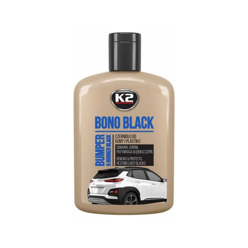 K2 BONO BLACK PLASTI- JA KUMMIHOOLDUS 200ML