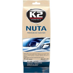 K2 NUTA GLASS CLEANER WIPES KLAASIPUHASTUSLAPID 24TK