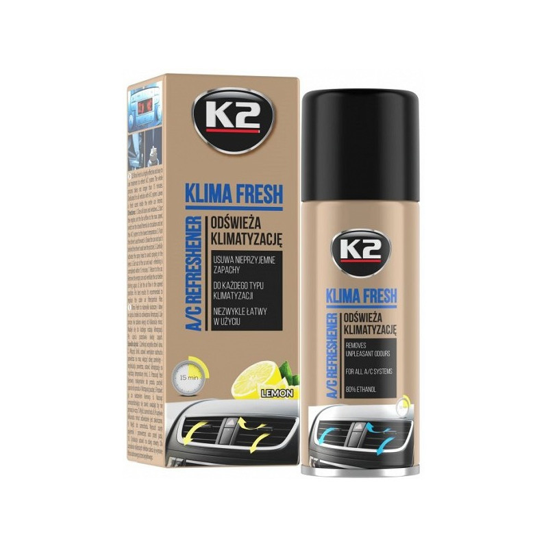 K2 KLIMA FRESH LEMON KONDITS./KLIIMASÜST. PUHASTAJA 150ML/AE